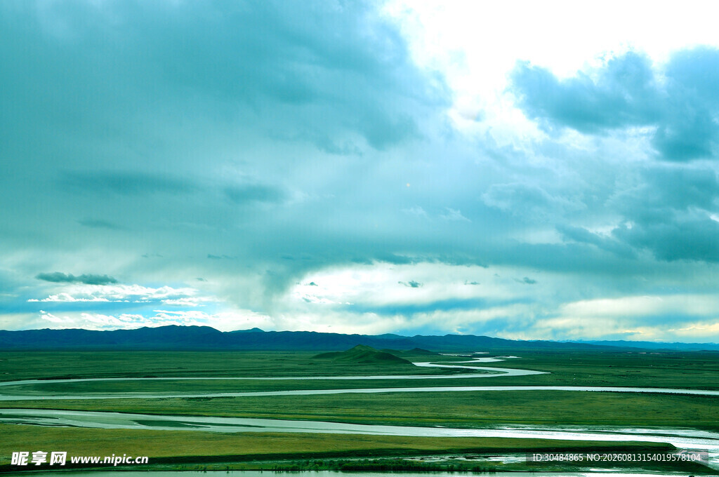 黄河九曲十八弯风景