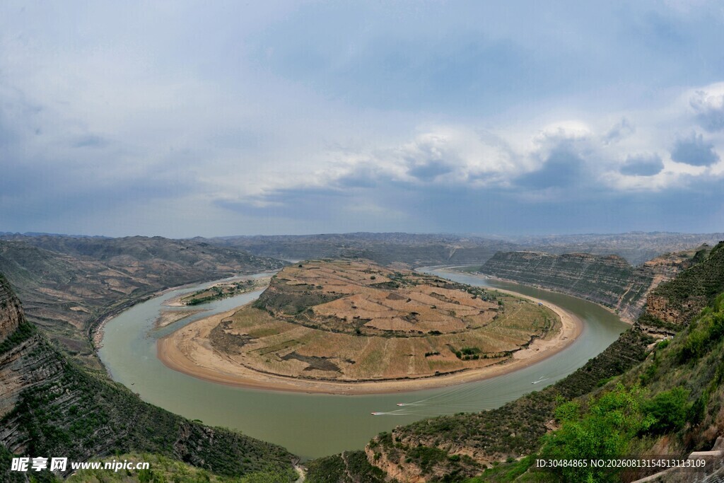 黄河乾坤湾壮丽风光