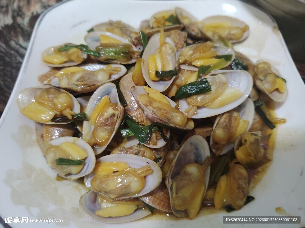美味炒花蛤