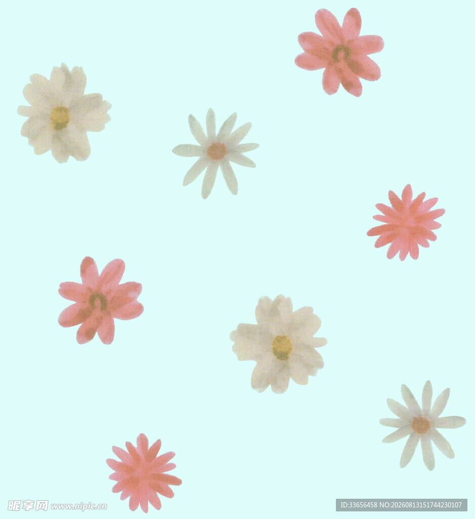 清新花朵图案背景