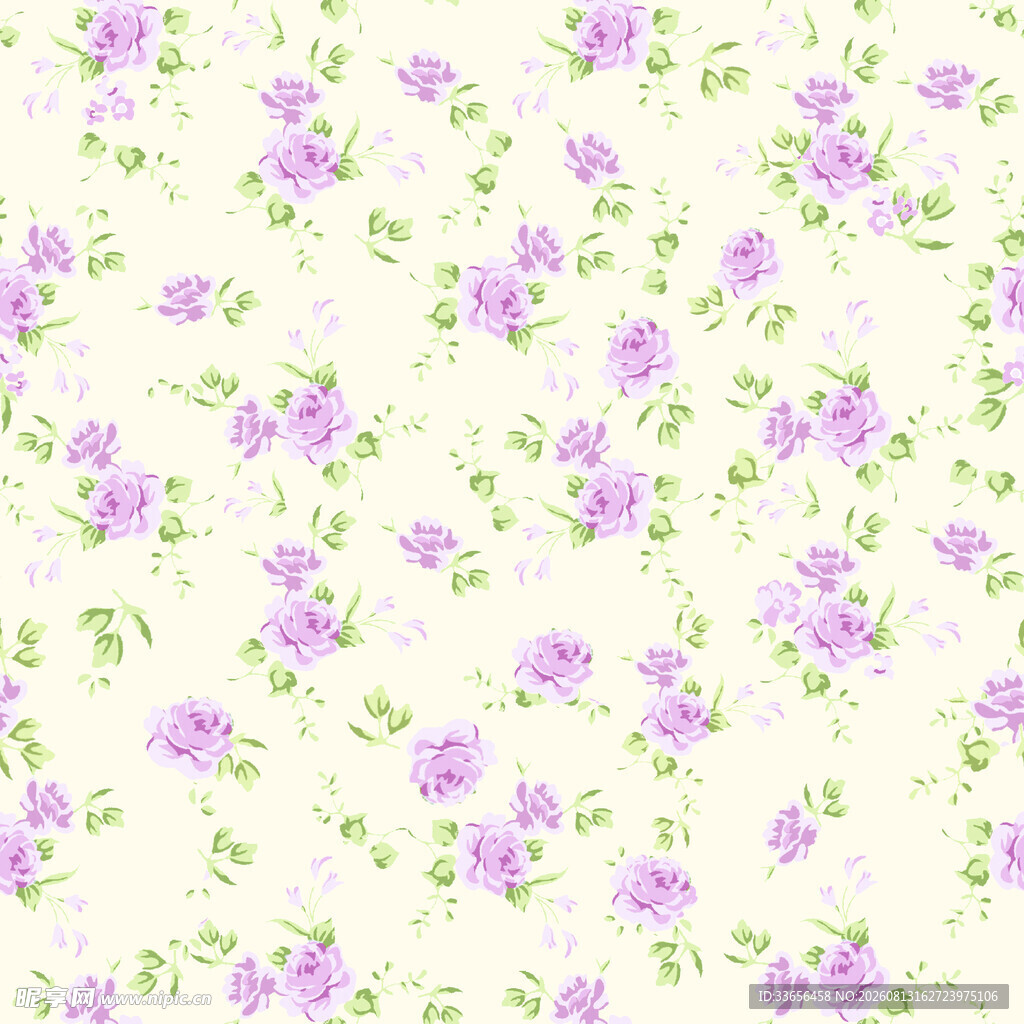 淡紫色碎花背景图案