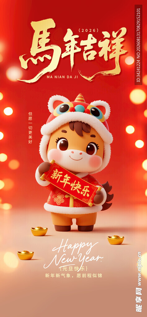 萌虎贺岁迎新春
