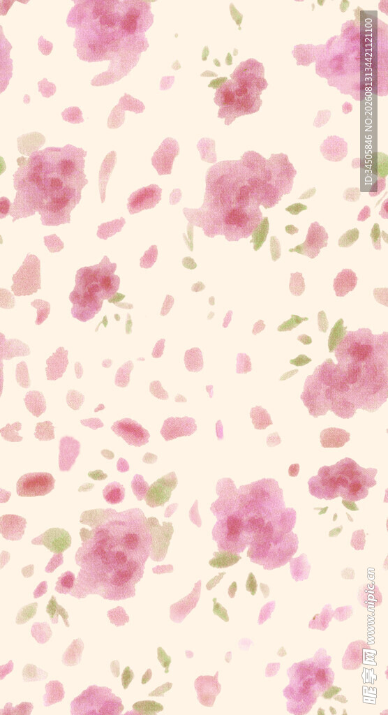 粉色碎花