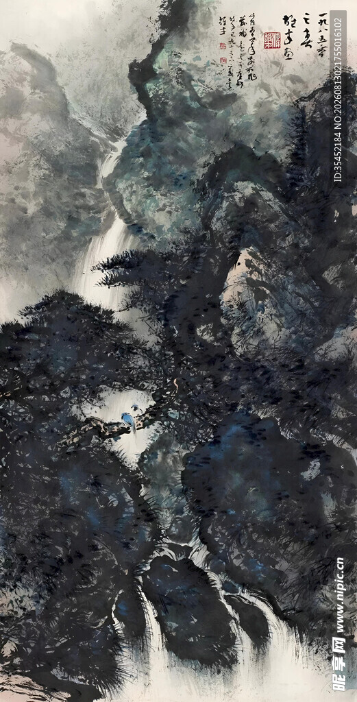 高山流水图