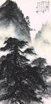 黄山松景图