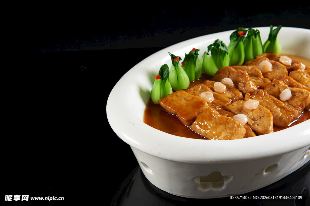 黑豆腐配虾仁
