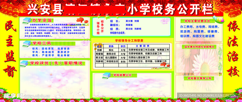 学校校务公开栏