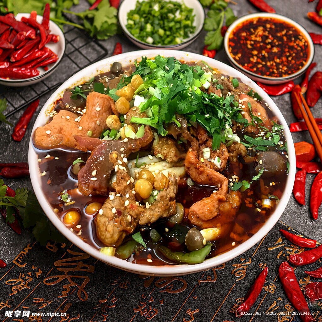 麻辣牛肉冒菜套餐