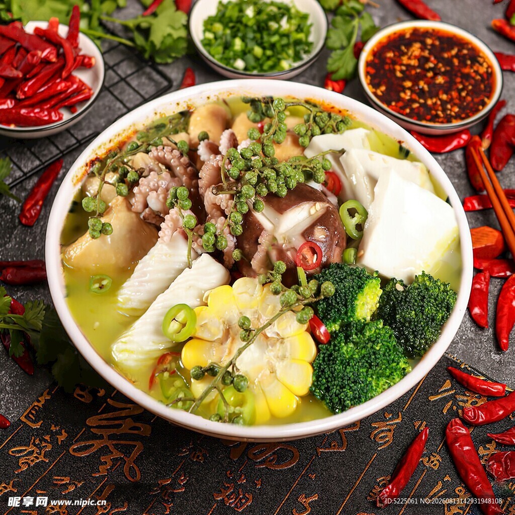 鲜香麻辣牛杂火锅