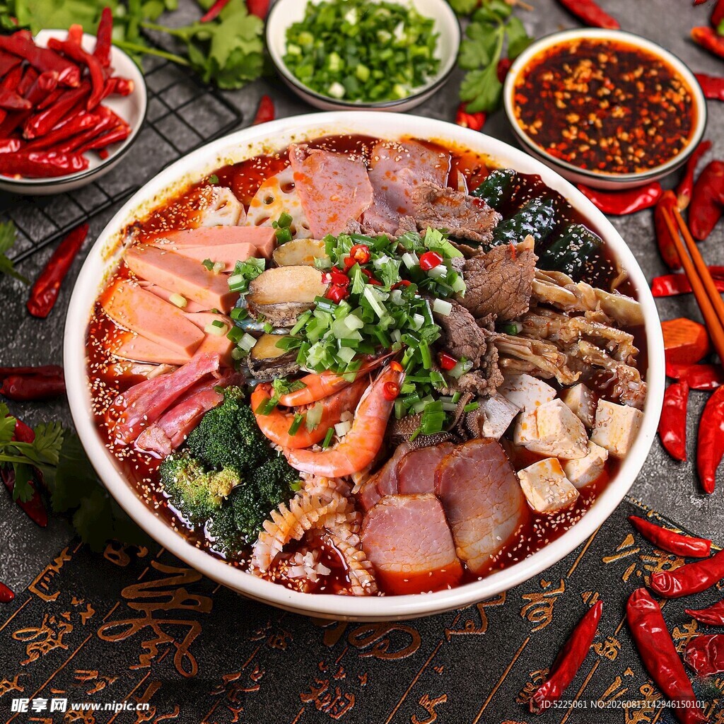 美味丰盛的特色冒菜