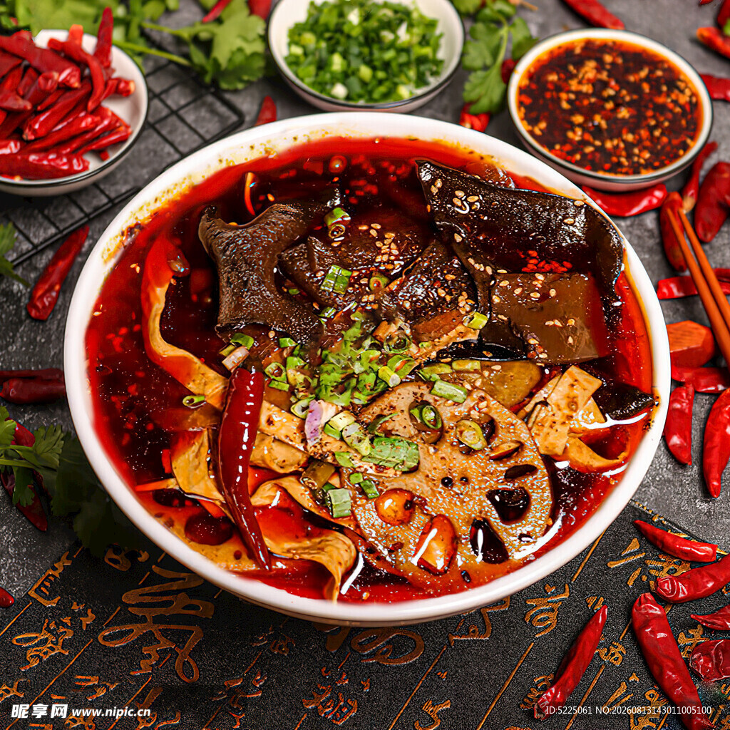 麻辣鲜香的美味毛血旺