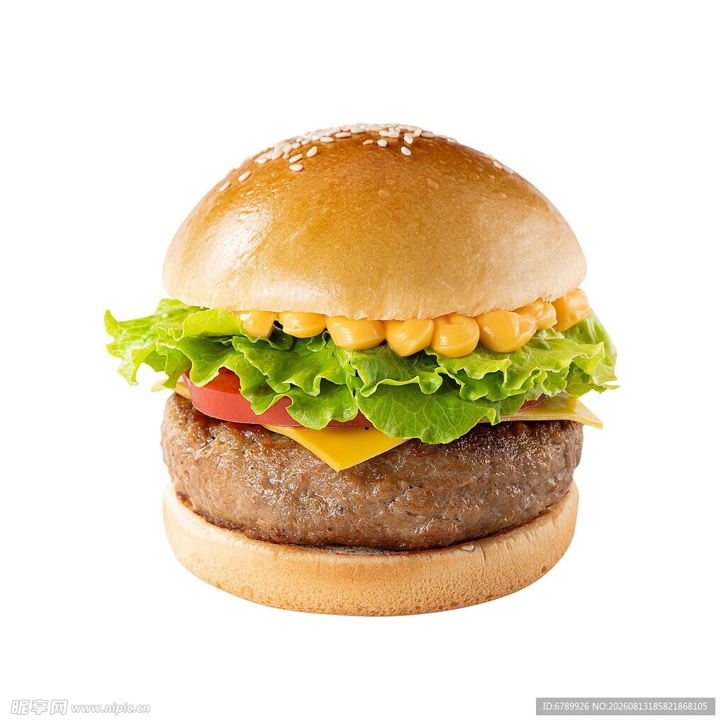 美味牛肉汉堡