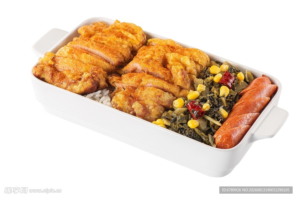 脆皮鸡米饭