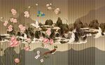 中式山水花鸟场景布置