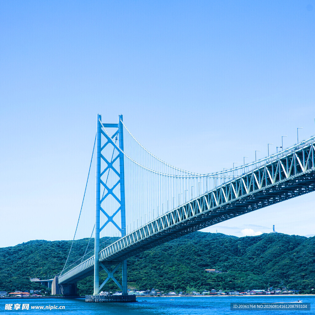 壮观跨海大桥风景