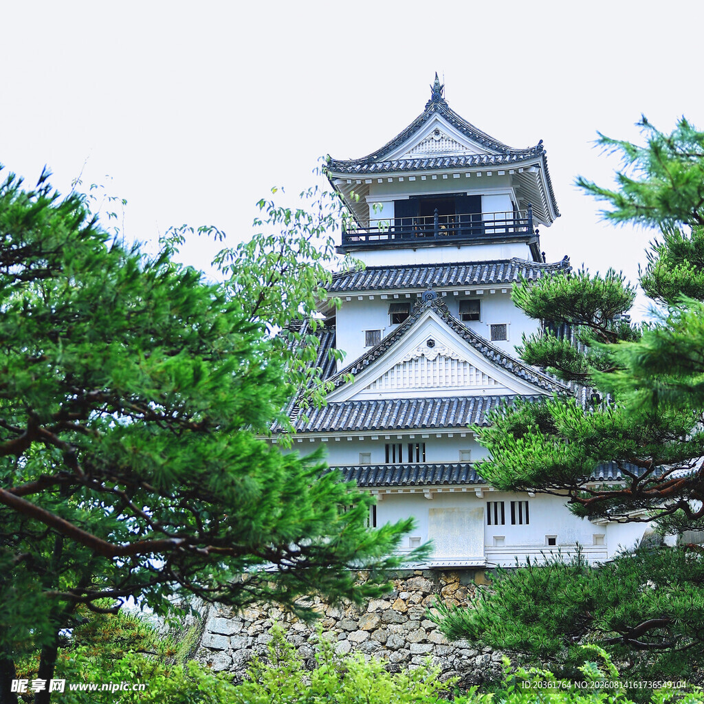 日本传统风格的塔楼建筑