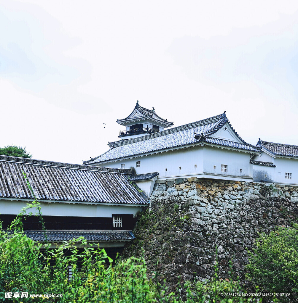 日本传统城堡建筑景观