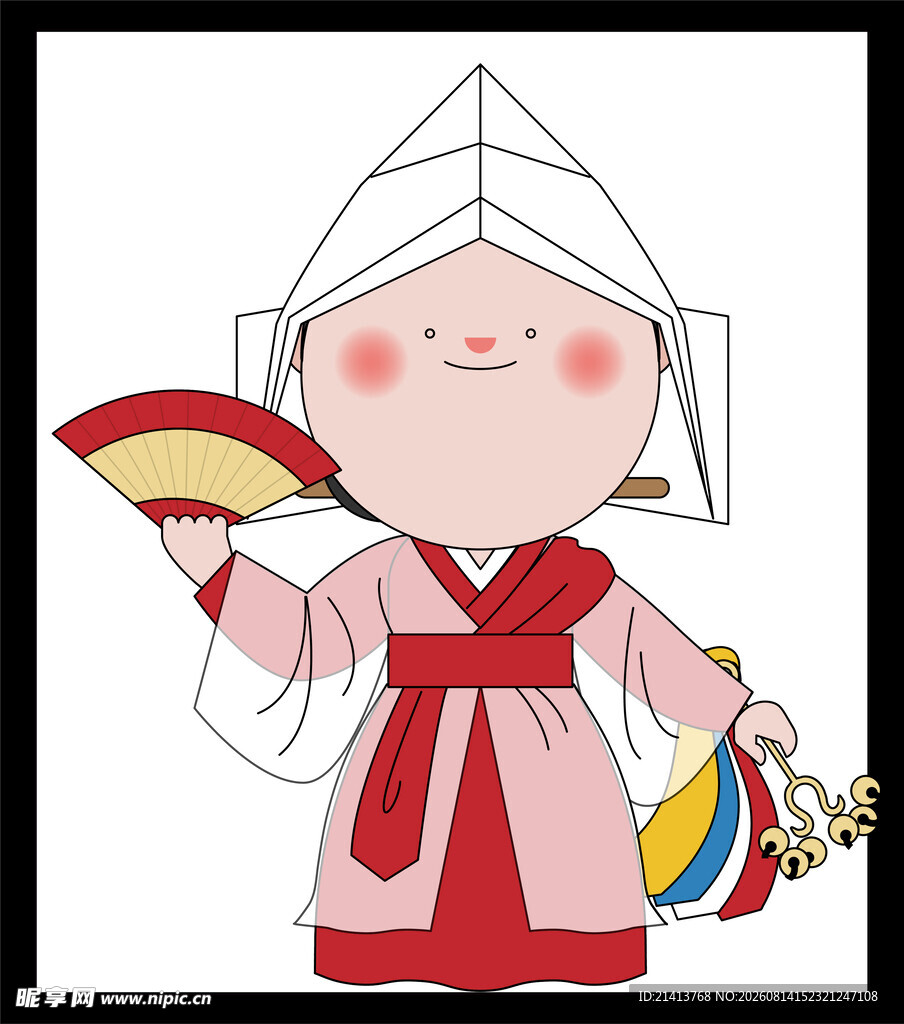 金发蓝眼微笑女性头像