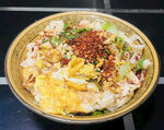 鸡蛋油泼面