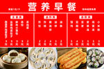 营养早餐菜单展示