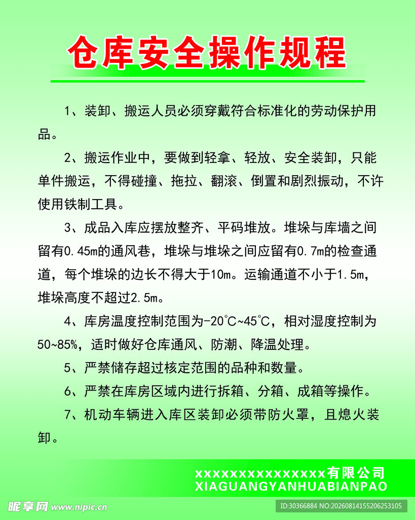 操作规程说明