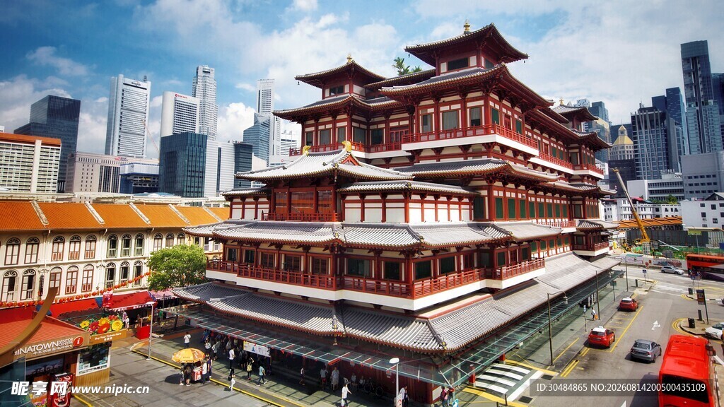 新加坡中式古建筑景观