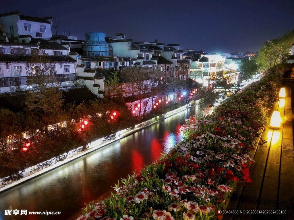南京夜景秦淮河