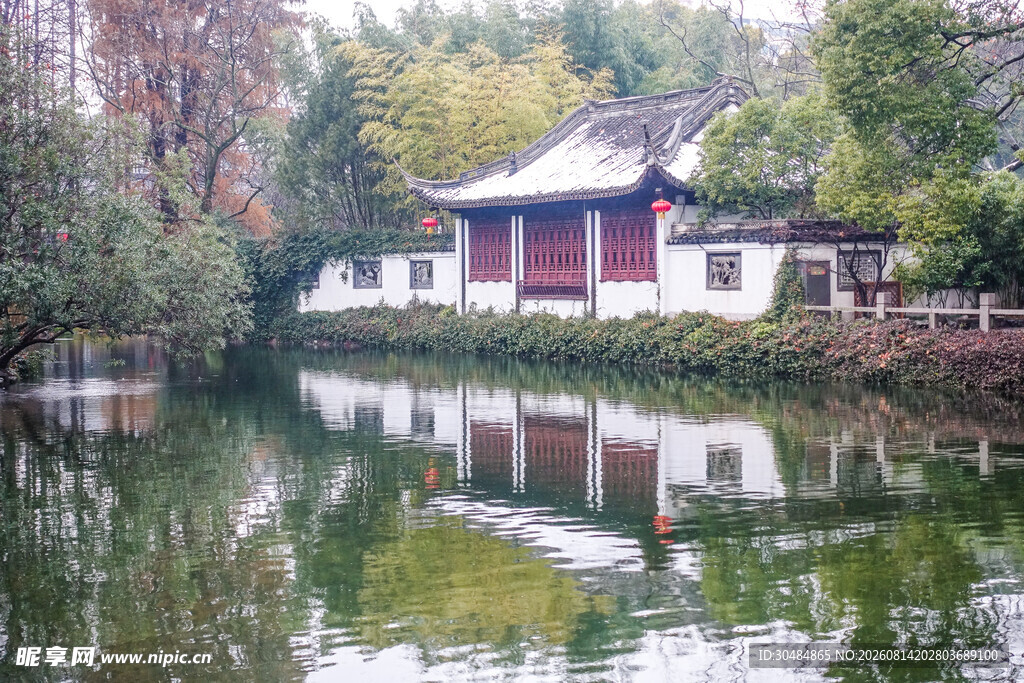 雪中南翔古漪园
