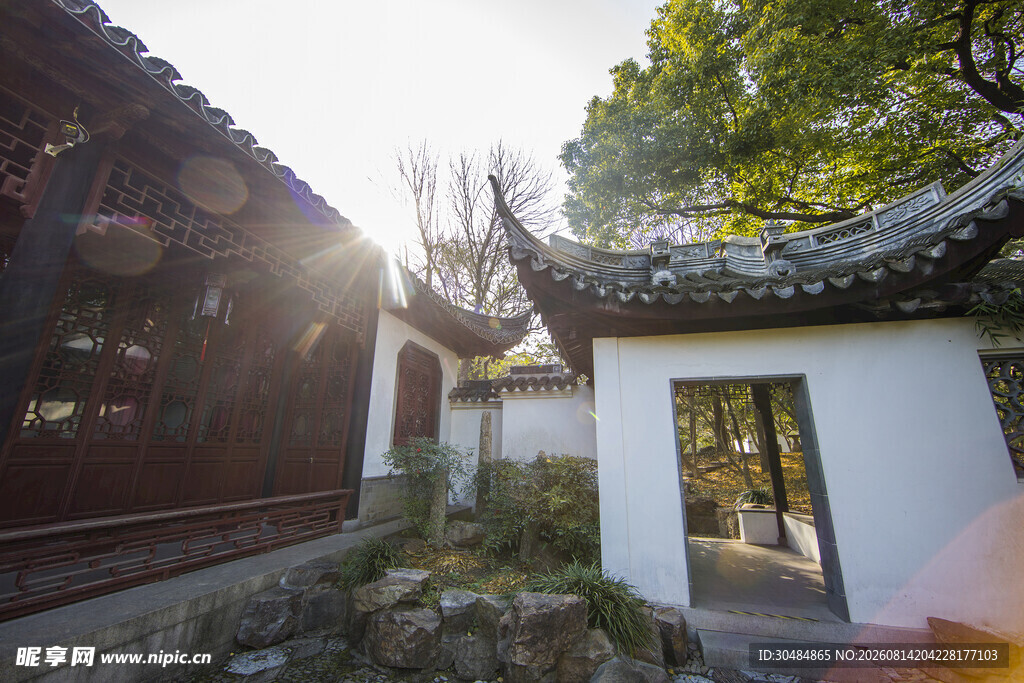 中式庭院古建筑美景