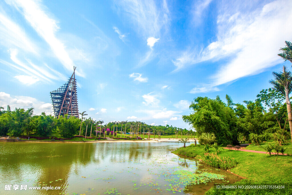 南宁清泉湖风光
