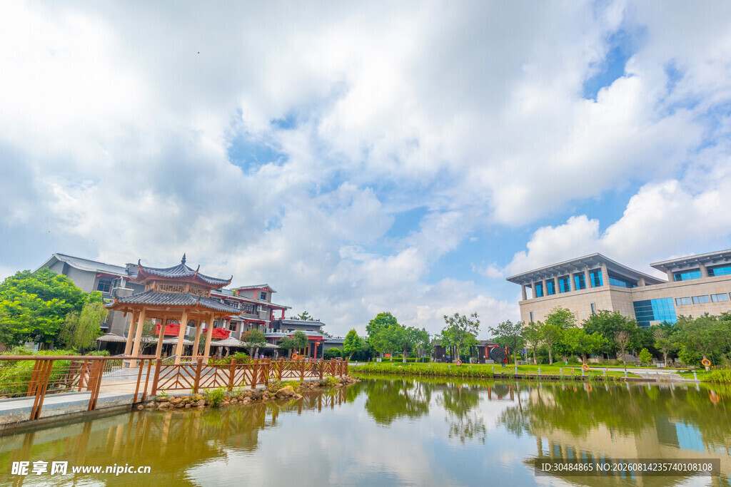 广西民族村风光