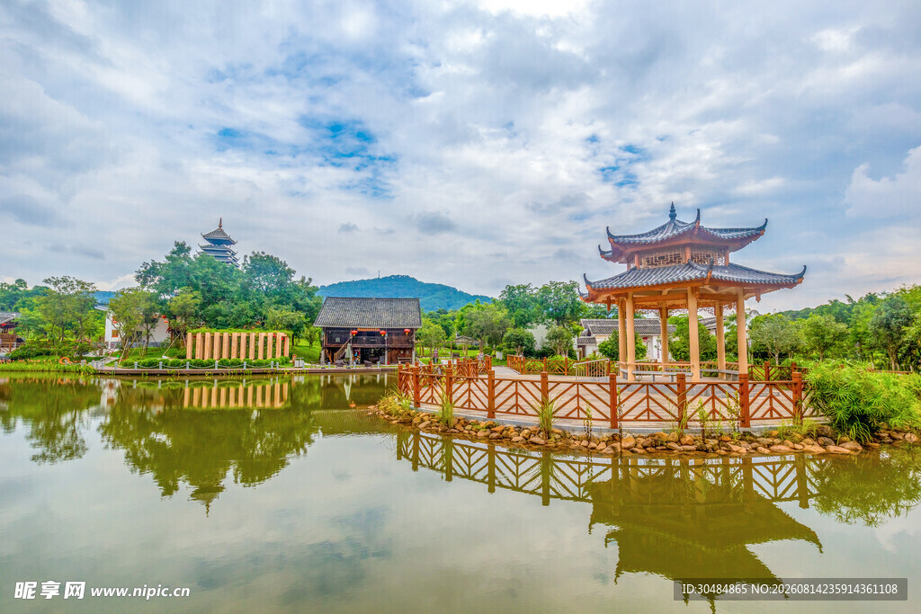 广西民族村美景