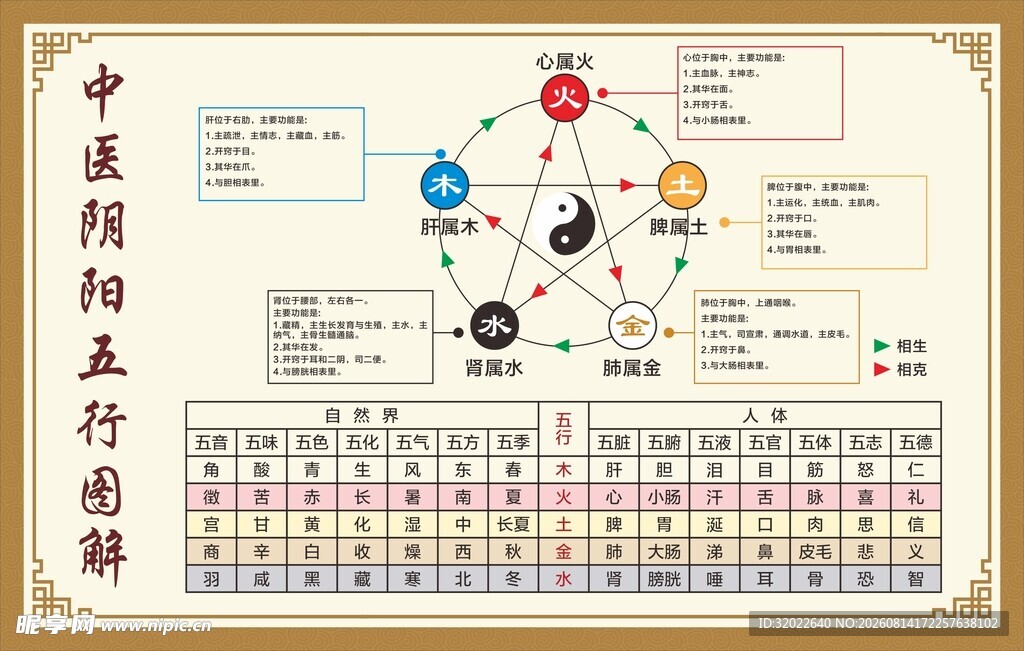 中医阴阳五行图解