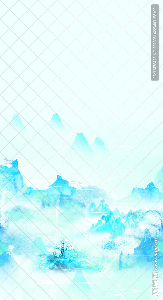 水墨山水意境图