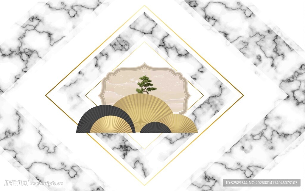 中式几何图案装饰画