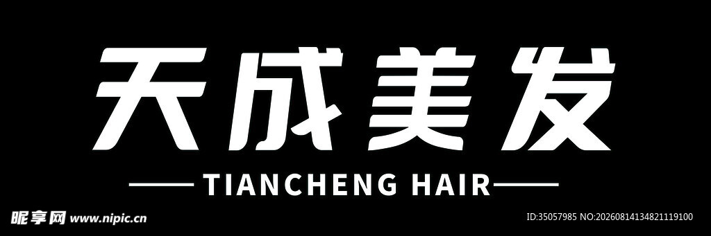 天成美发品牌标识