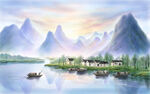水墨山水画图片