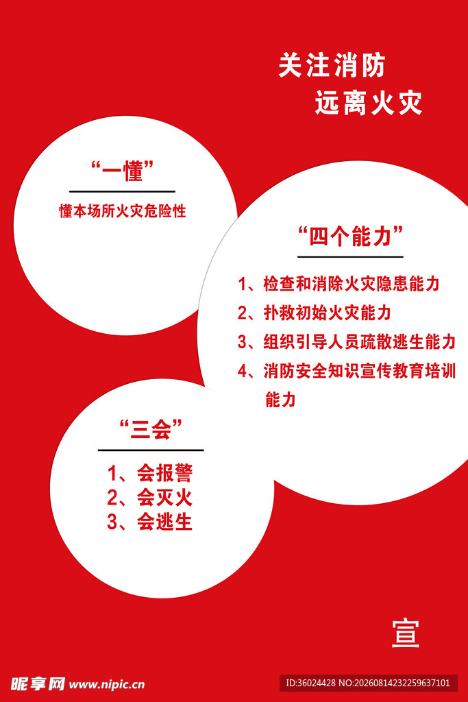 关注消防宣传海报