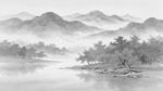 水墨山水背景