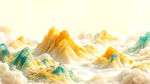 梦幻云海中的绚丽山峦
