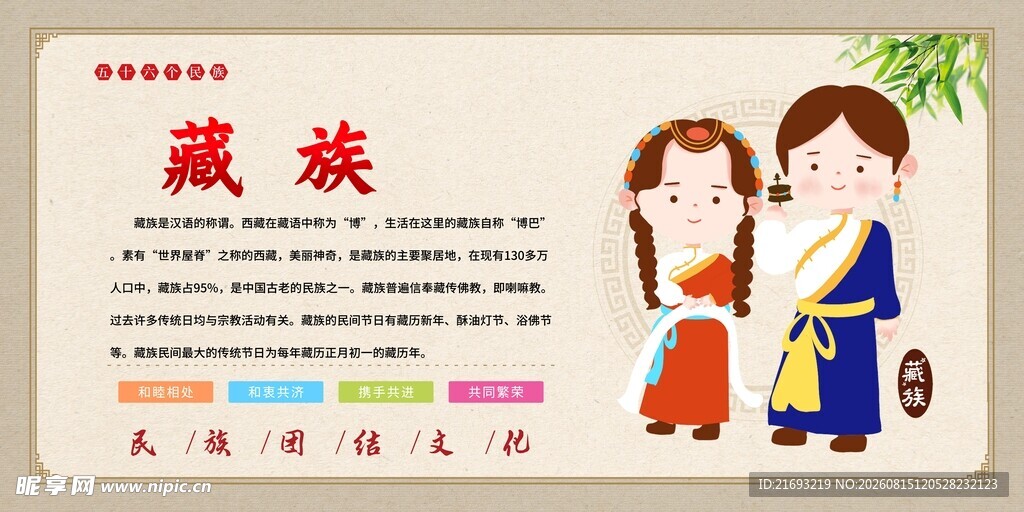 藏族男女传统服饰展示