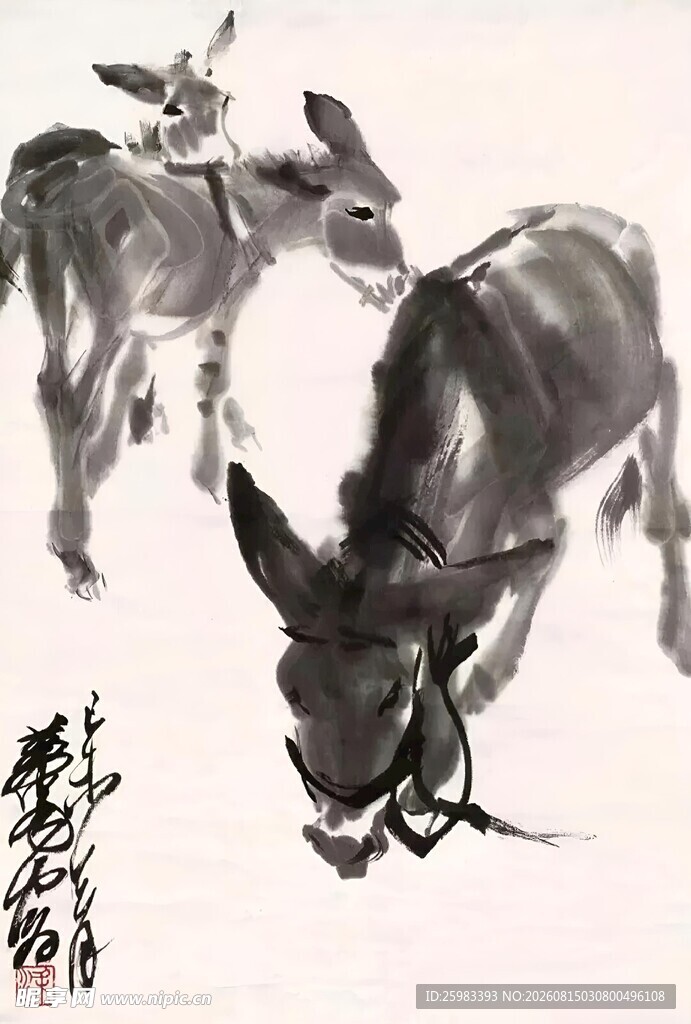 双驴图