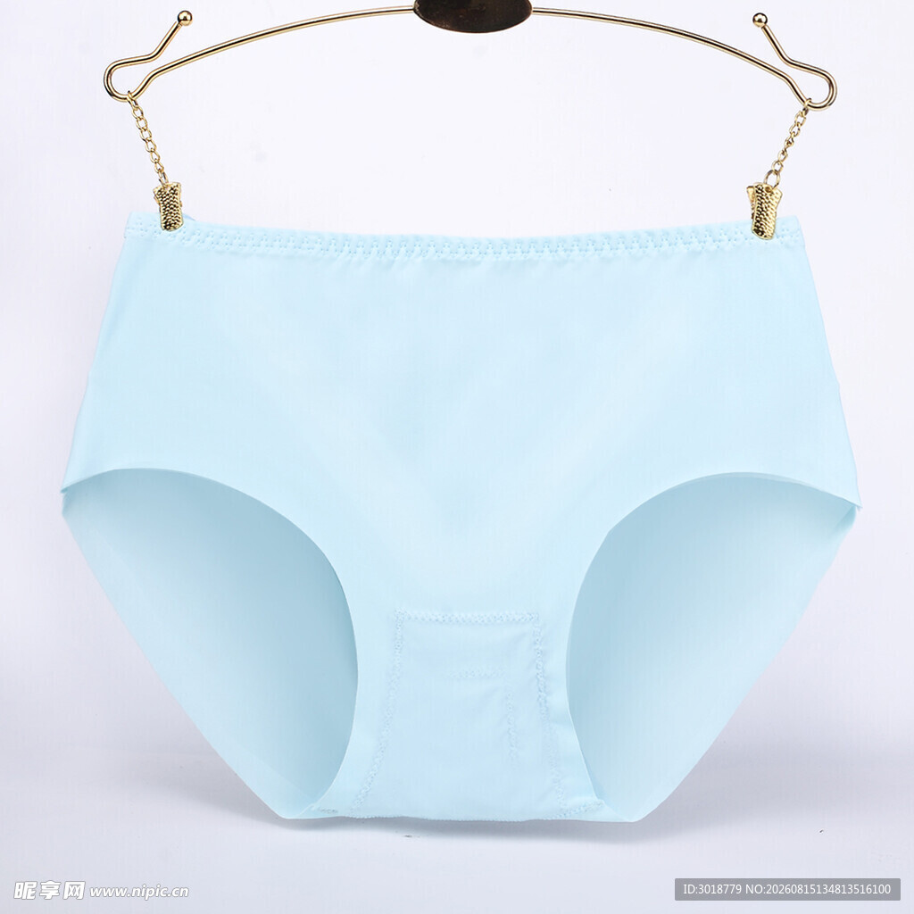 浅蓝色女士内裤展示