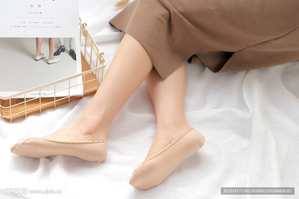 女士浅口船袜展示