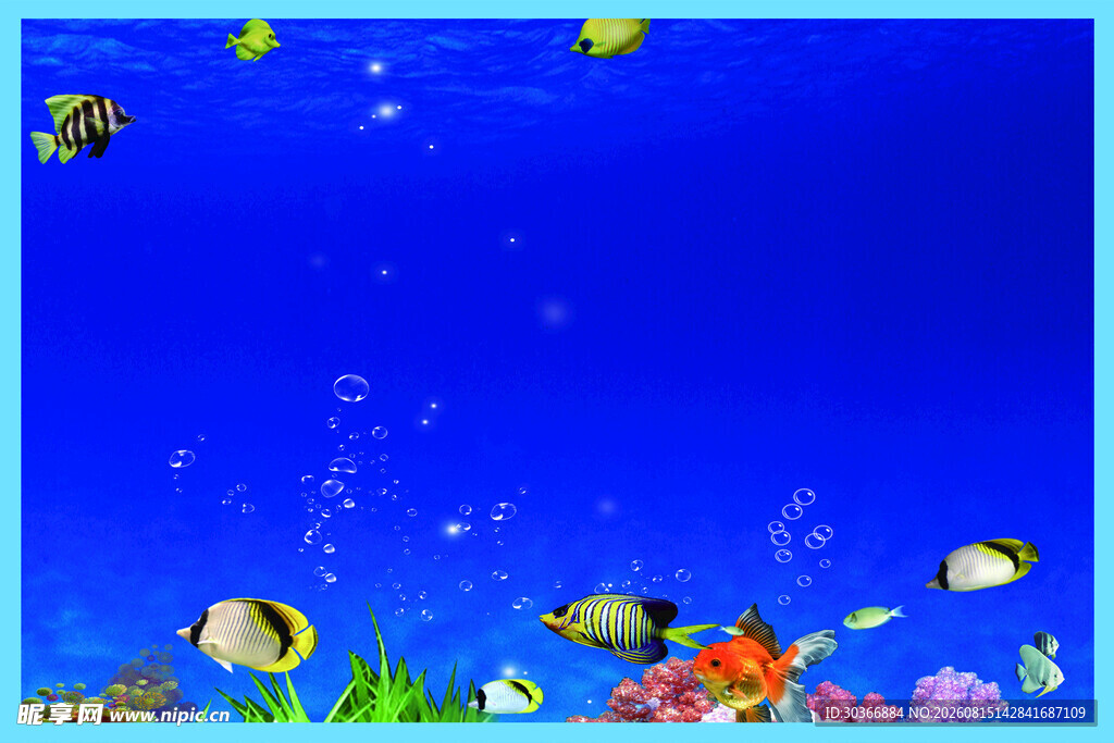海底世界梦幻背景图