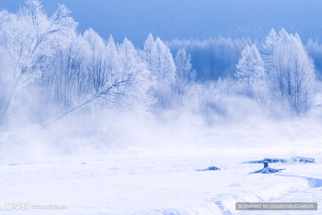 冬日雾凇雪景迷人风光