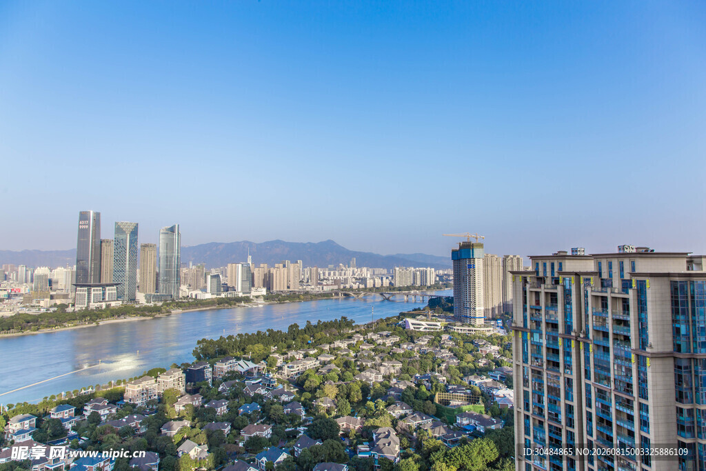 福州闽江沿岸CBD