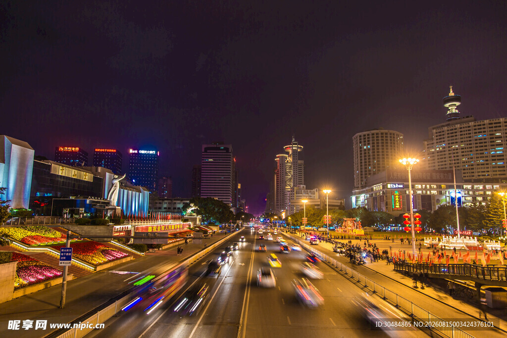 福州五一广场夜景