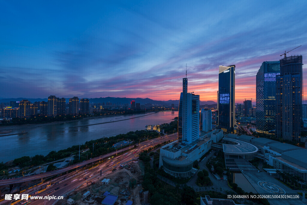 福州夜景天际线
