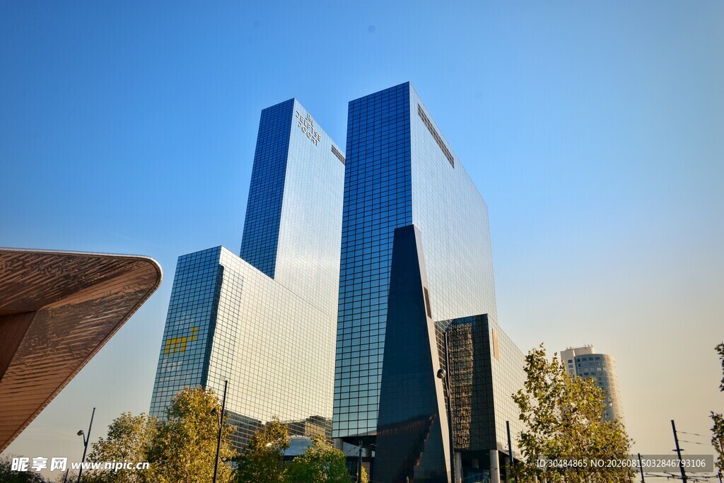 现代都市摩天大楼景观